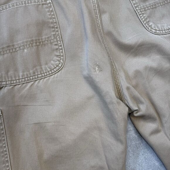 CARHARTT 40x30 Carpenter B324 DKH Relaxed Fit Twill Utitlity Work Pants Tan M - Picture 13 of 16